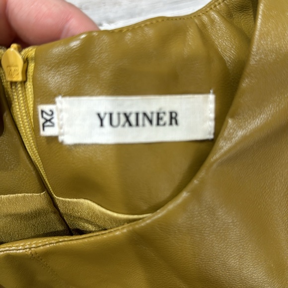 Faux Leather Midi Dress - Picture 12 of 12